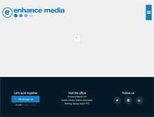 Tablet Screenshot of enhancemedia.co.uk